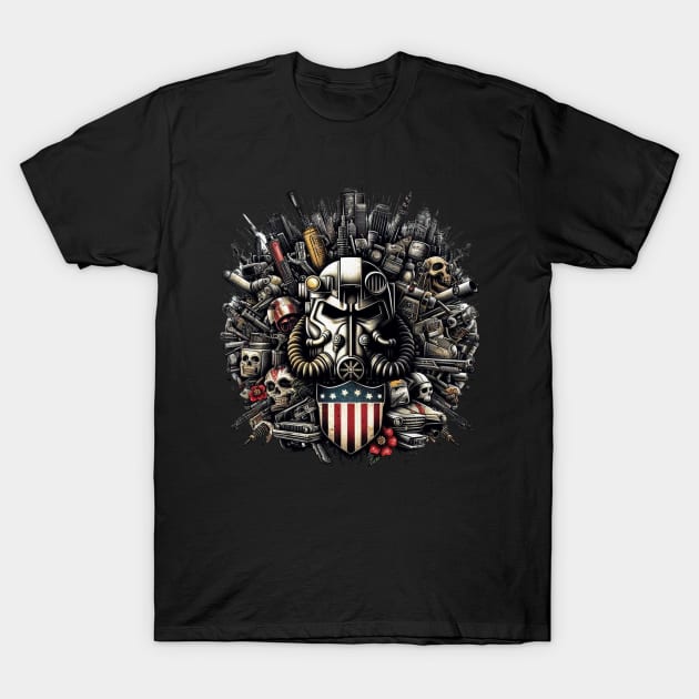 Fallout brotherhood of steel T-Shirt by Cute&Brave